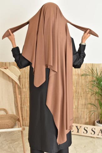 Hijab de burkini islamique bleu nuit parfait pour femme voilée musulmane