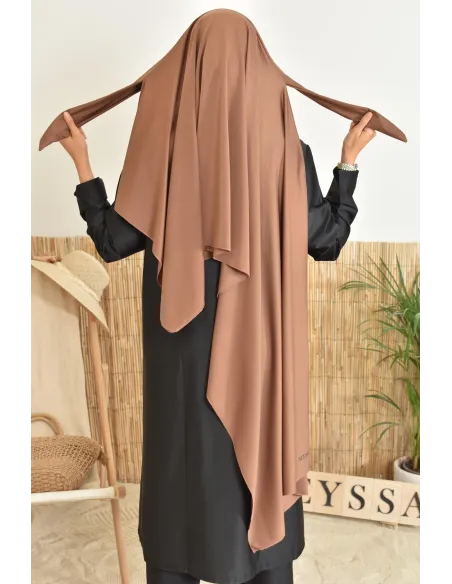 Hijab de burkini islamique bleu nuit parfait pour femme voilée musulmane