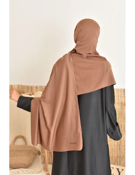 Hijab de burkini islamique bleu nuit parfait pour femme voilée musulmane