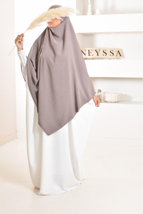Long khimar pointu pour femme musulmane hijab légiféré