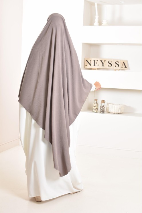 Long khimar pointu pour femme musulmane hijab légiféré