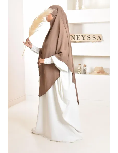 Long khimar pointu pour femme musulmane hijab légiféré