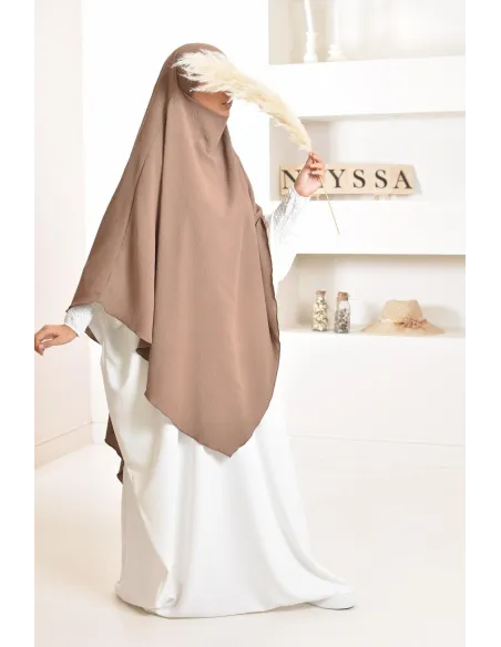 Long khimar pointu pour femme musulmane hijab légiféré