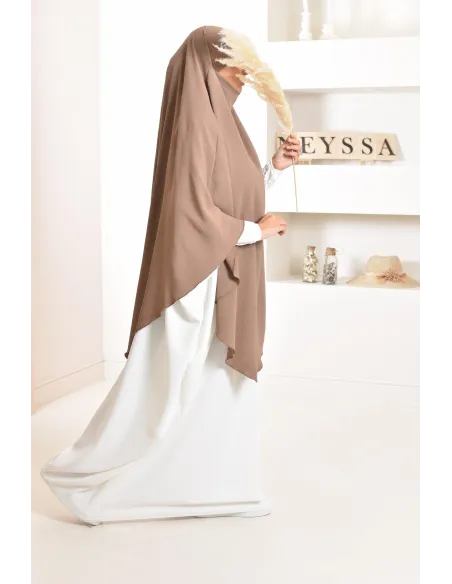 Long khimar pointu pour femme musulmane hijab légiféré