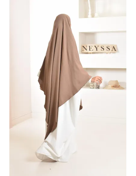 Long khimar pointu pour femme musulmane hijab légiféré