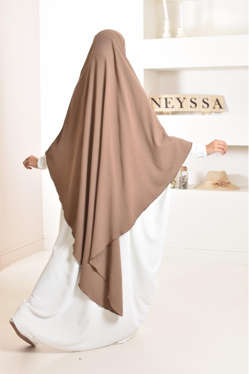 Long khimar pointu pour femme musulmane hijab légiféré