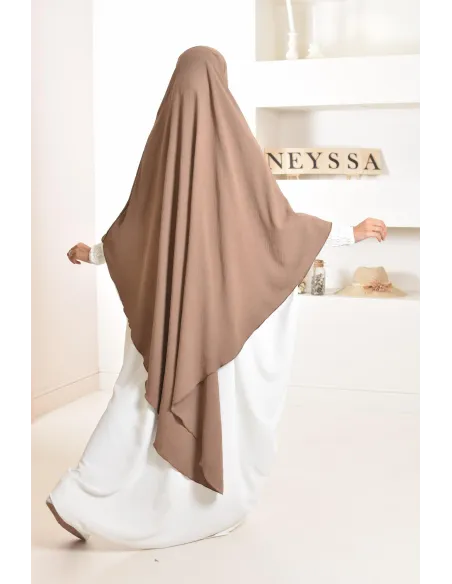 Long khimar pointu pour femme musulmane hijab légiféré