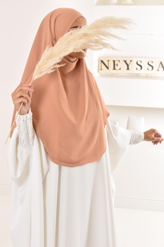 Lang fließender runder Khimar in billigem Jazz für muslimische Frauen