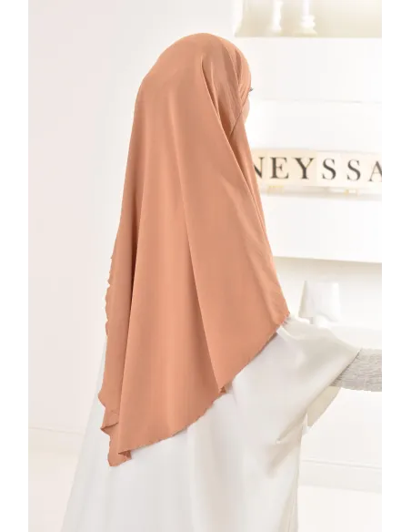 Long khimar rond fluide en jazz pas cher pour femme musulmane