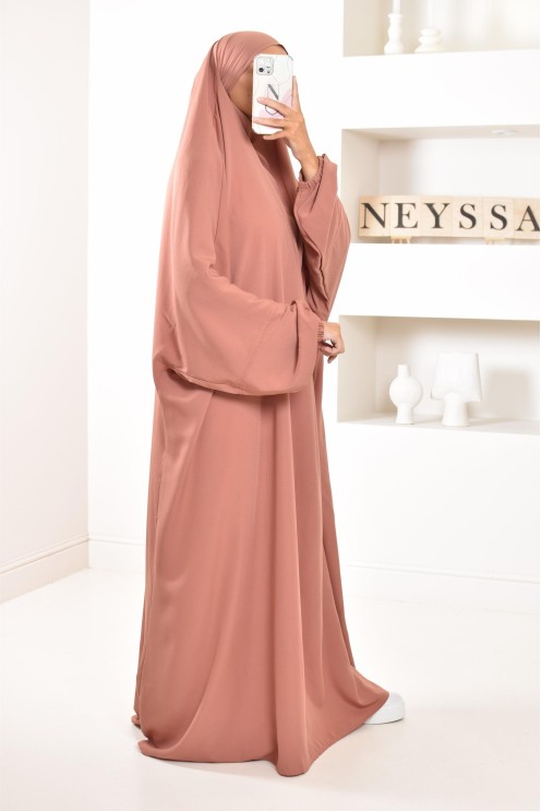 Jilbab une pièce long fluide et pas cher