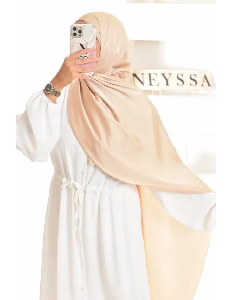 Maxi hijab satiné fluide parfait les fêtes de l'aïd 