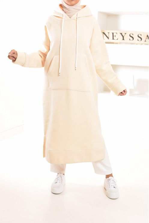 Robe tunique grande taille mastoura ample pour modest fashion hiver