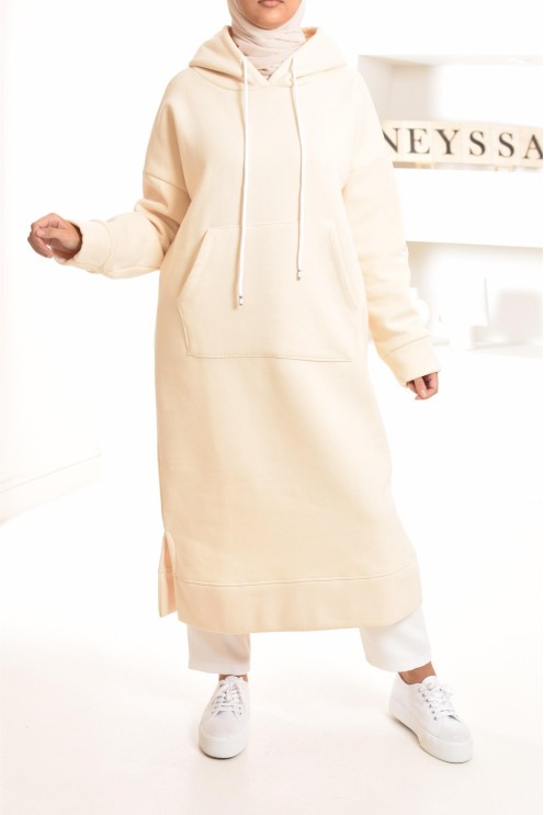 Robe tunique grande taille mastoura ample pour modest fashion hiver