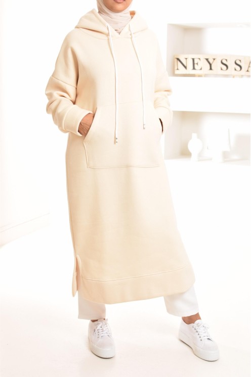 Robe tunique grande taille mastoura ample pour modest fashion hiver