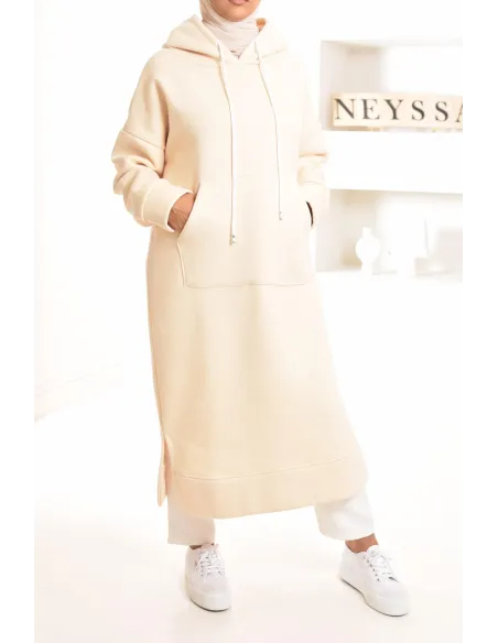 Robe tunique grande taille mastoura ample pour modest fashion hiver