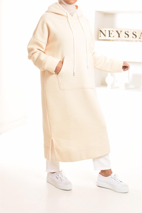 Robe tunique grande taille mastoura ample pour modest fashion hiver