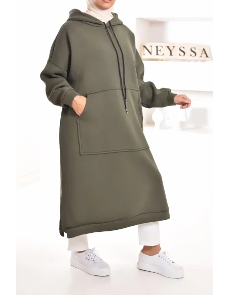 Robe tunique grande taille mastoura ample pour modest fashion hiver