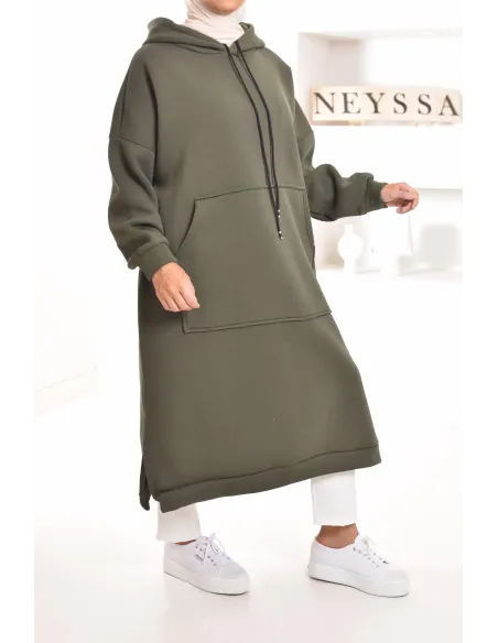 Robe tunique grande taille mastoura ample pour modest fashion hiver