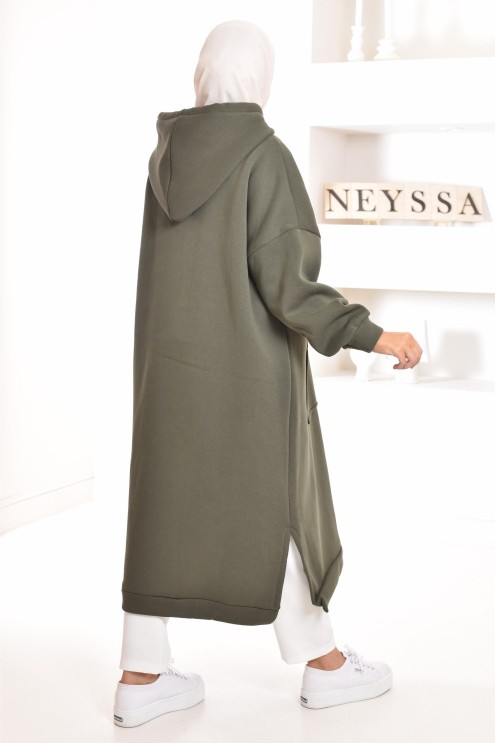 Robe tunique grande taille mastoura ample pour modest fashion hiver