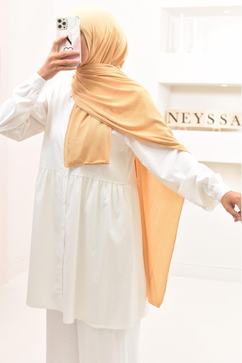 Maxi hijab jersey plissé avec strass, qualité premium à petit prix