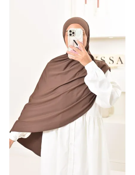 Satin pleated hijab perfect for celebrations like Eid or weddings