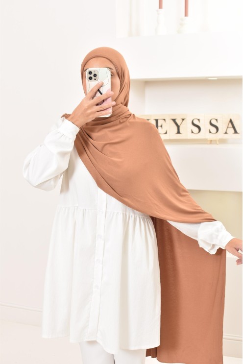 Hijab à enfiler long xxl jersey de viscose pour hijabi femme voilée