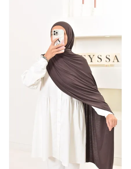 hijab long  xxl jersey de viscose idéal pour hijabi femme voilée