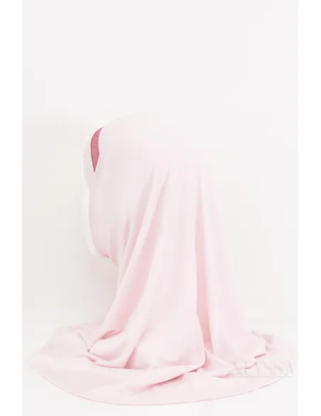 girl's hijab with rhinestones, slip-on, jersey, for everyday wear