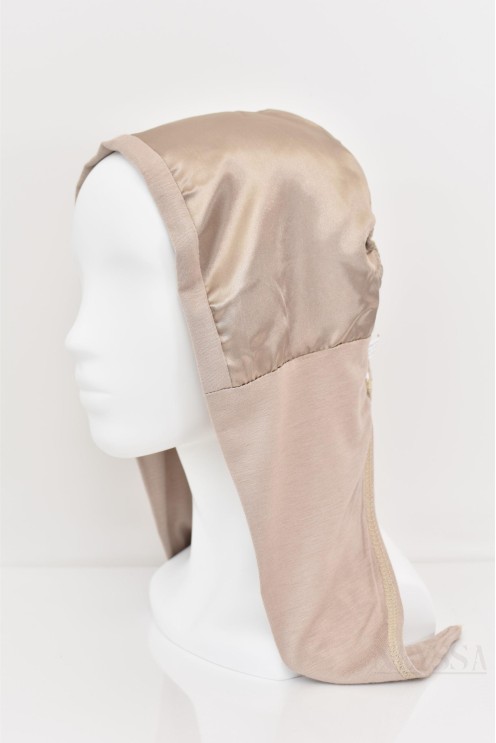 bonnet satin cheveux pour hijab, protection cheveux pour femme voilée