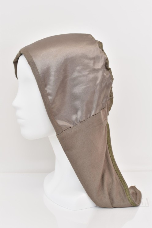 bonnet satin cheveux pour hijab, protection cheveux pour femme voilée