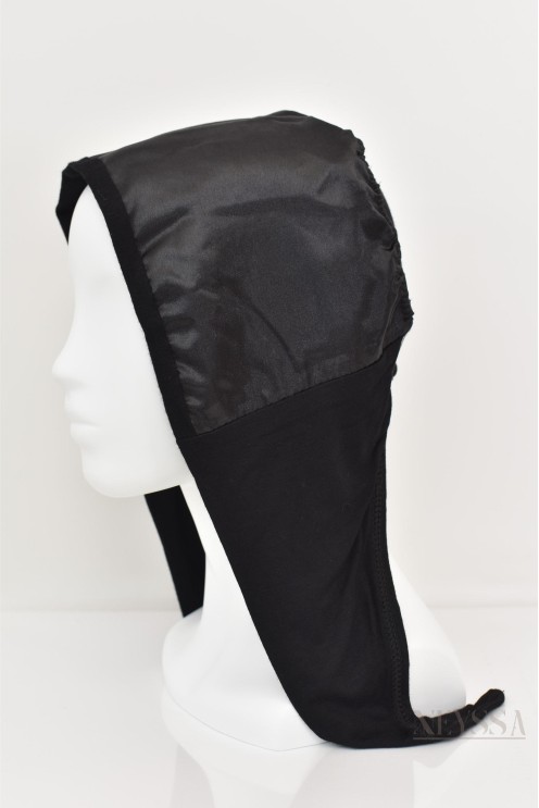 bonnet satin cheveux pour hijab, protection cheveux pour femme voilée