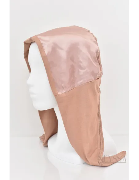 bonnet satin cheveux pour hijab, protection cheveux pour femme voilée