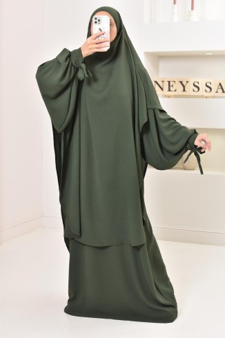 Set abaya khimar extra long silk from Jazz, legal, made in france 2