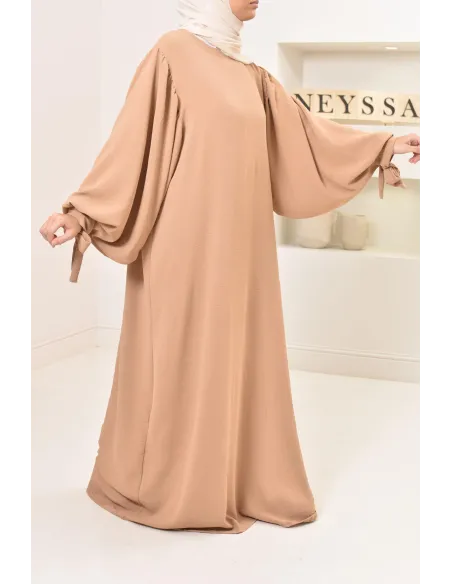 Ensemble abaya khimar extra long soie de Jazz, légiféré, made in france