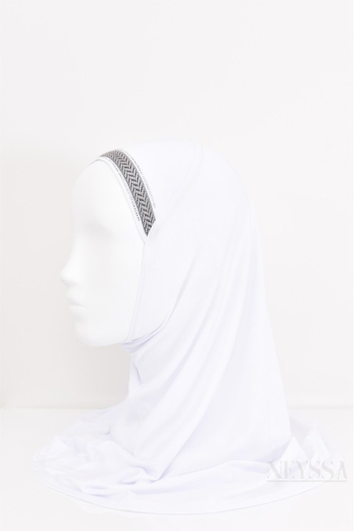 hijab mädchen kind mit strasssteinen, zum Überziehen, bequem, premium jersey