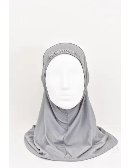 hijab mädchen kind mit strasssteinen, zum Überziehen, bequem, premium jersey