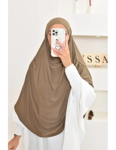 Khimar court fluide en jersey premium pas cher pour femme musulmane