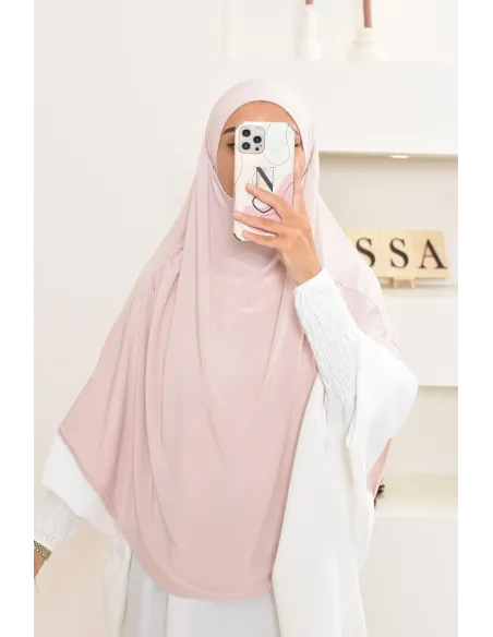 Khimar court fluide en jersey premium pas cher pour femme musulmane