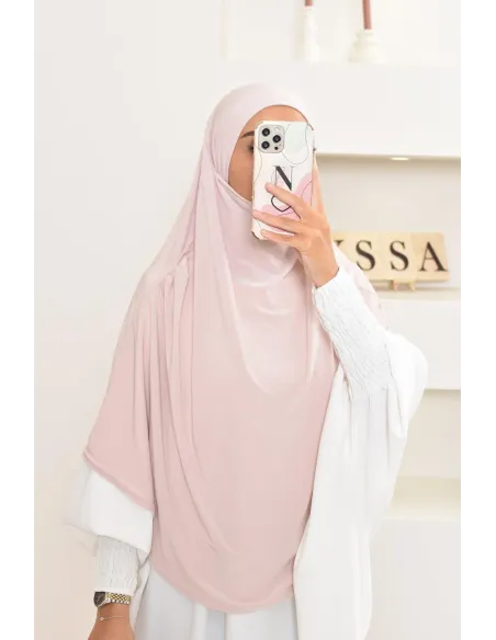 Khimar court fluide en jersey premium pas cher pour femme musulmane