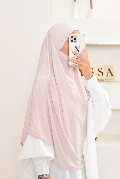 Khimar court fluide en jersey premium pas cher pour femme musulmane