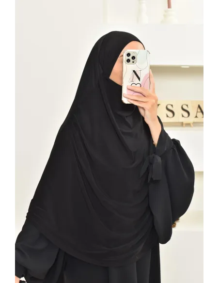 Khimar court fluide en jersey premium pas cher pour femme musulmane