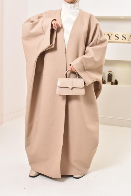 Manteau papillon farasha oversize d'hiver convient pour vos abaya vos jilbab