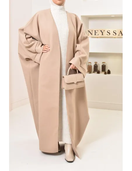 Manteau papillon farasha oversize d'hiver convient pour vos abaya vos jilbab
