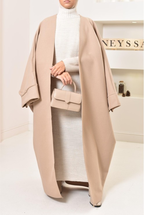 Manteau papillon farasha oversize d'hiver convient pour vos abaya vos jilbab