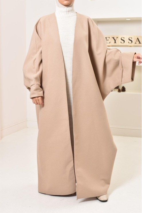Manteau papillon farasha oversize d'hiver convient pour vos abaya vos jilbab