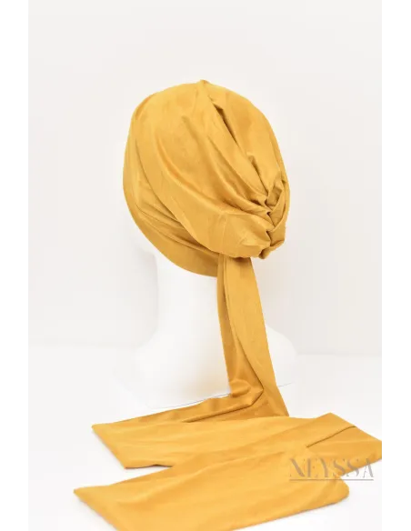 turban en suédine croisé, turban sous hijab, turban style turban mode