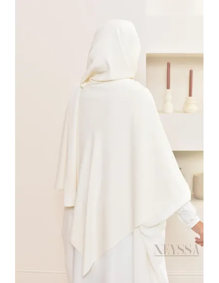 Khimar 2 en 1 option hijab en mousseline opaque pour femme musulmane