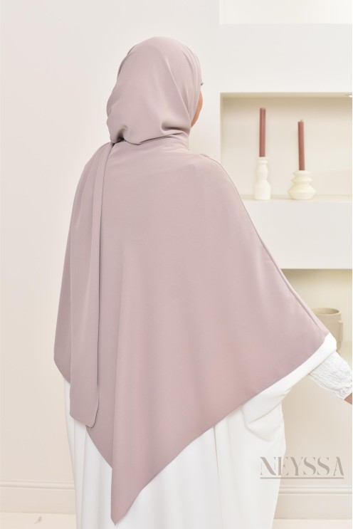 Khimar 2 en 1 option hijab en mousseline opaque pour femme musulmane