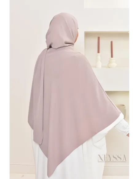 Khimar 2 en 1 option hijab en mousseline opaque pour femme musulmane