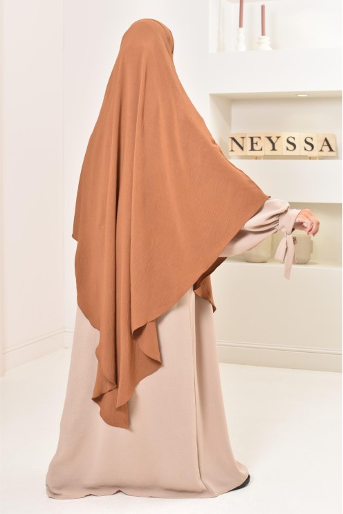 Long khimar pointu pour femme musulmane hijab légiféré